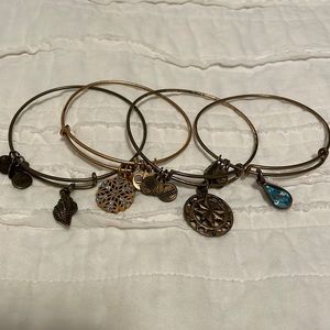 Alex and Ani gold bracelet (set of 4)